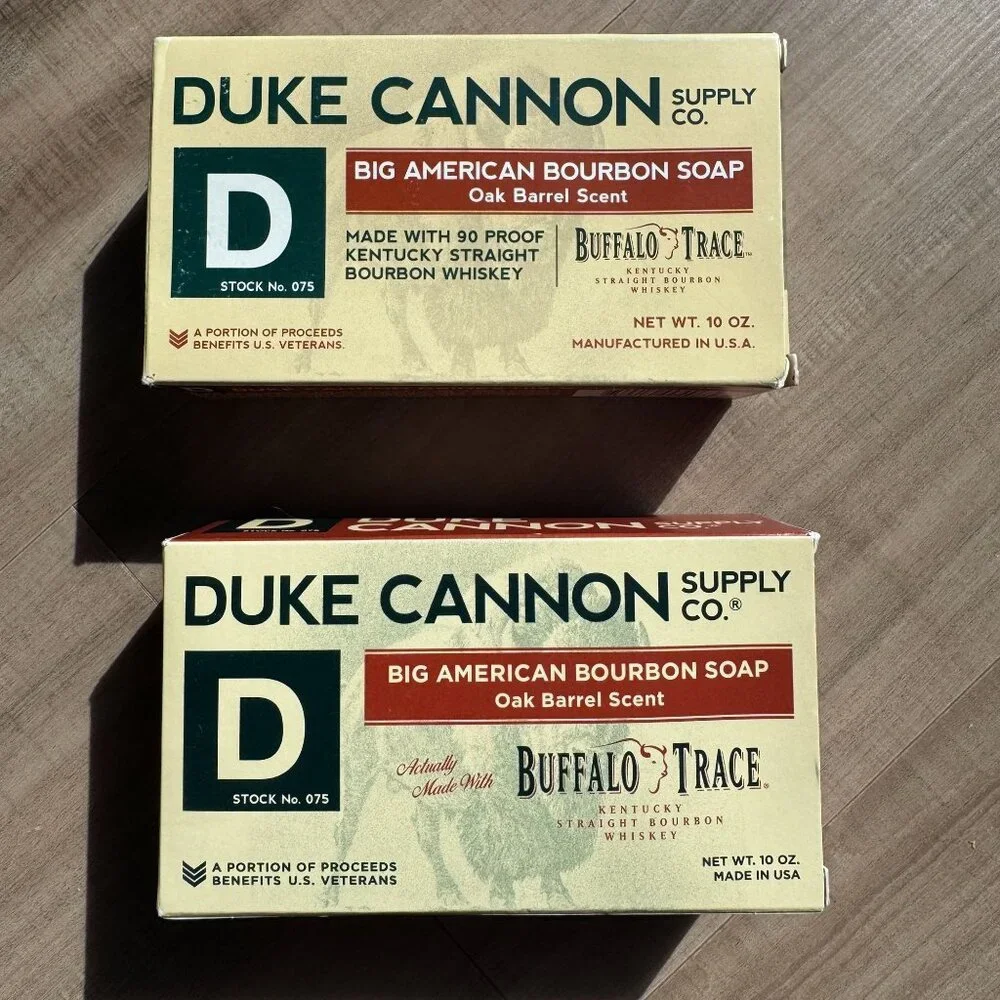 Duke Cannon Big American Bourbon Soap Oak Barrel Scent 10‎ Oz Buffalo Trace